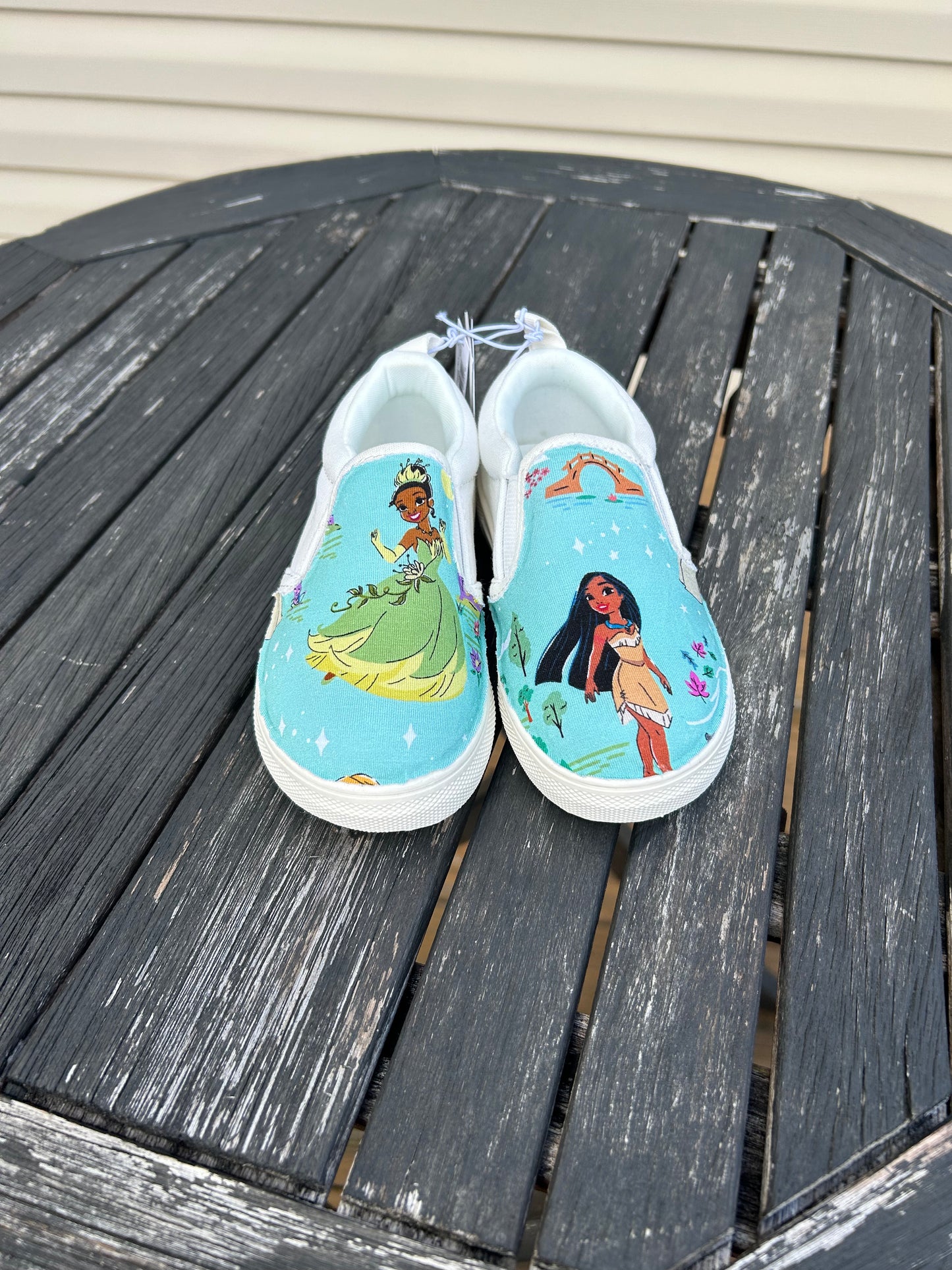 New Princess custom slip ons