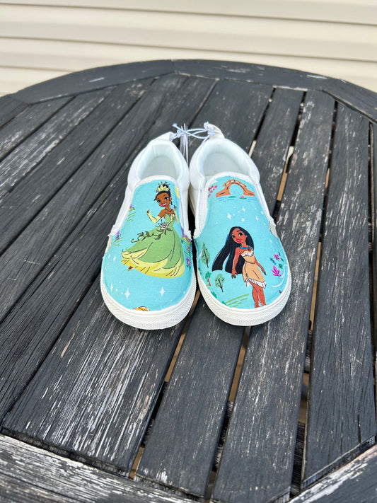 New Princess custom slip ons